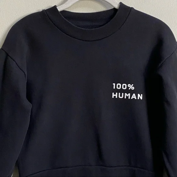 Everlane Black 100% Human Sweatshirt Size XS - Picture 4 of 12